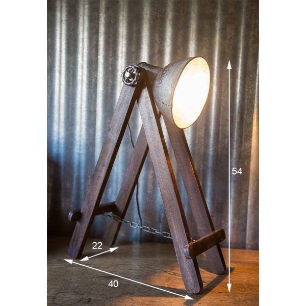 Industriële schraaglamp
