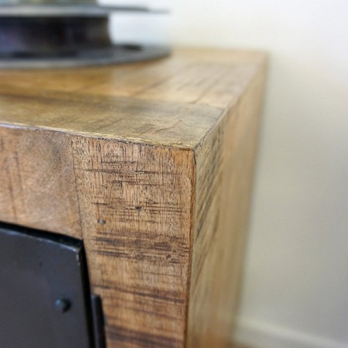 TV meubel hout en metaal BROOKLYN 115 cm