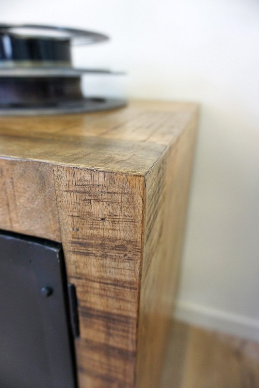 TV meubel hout en metaal BROOKLYN 150 cm