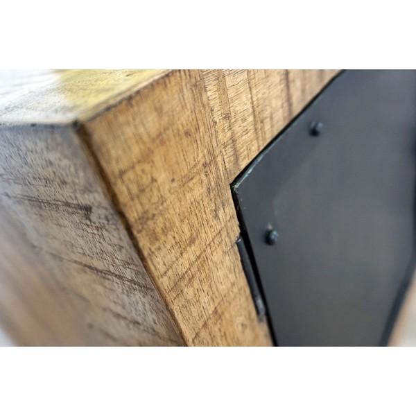 TV meubel hout en metaal BROOKLYN 115 cm