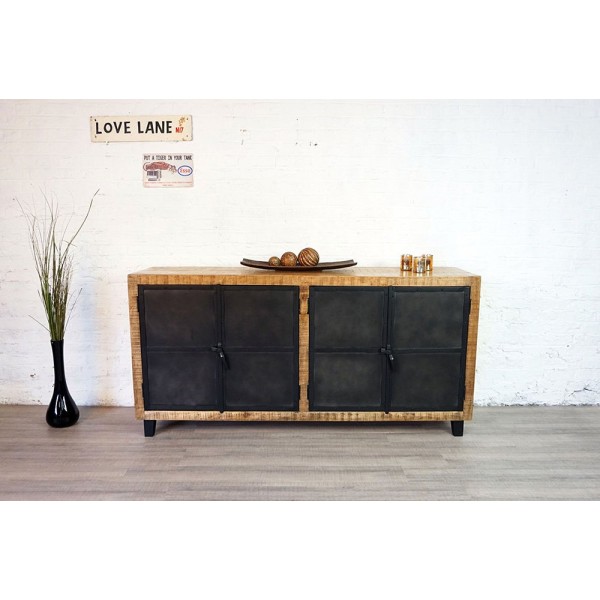 Grand buffet industriel bois et métal Broolyn