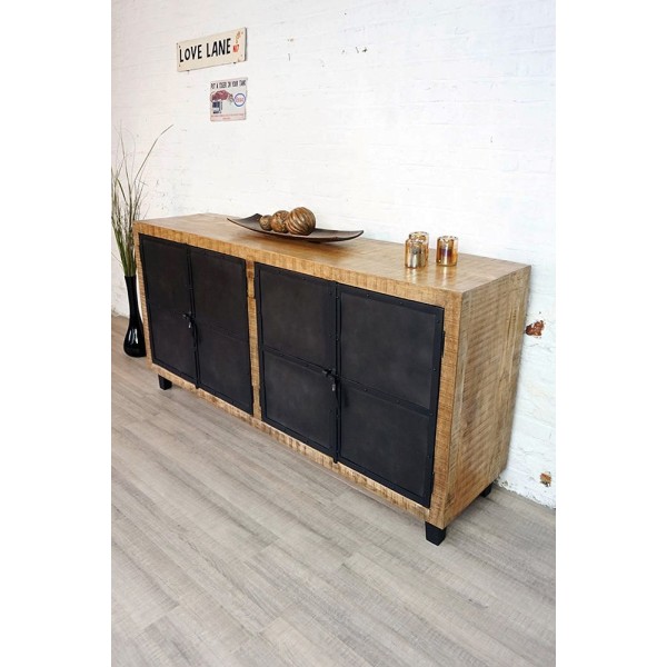 Grand buffet industriel bois et métal Broolyn