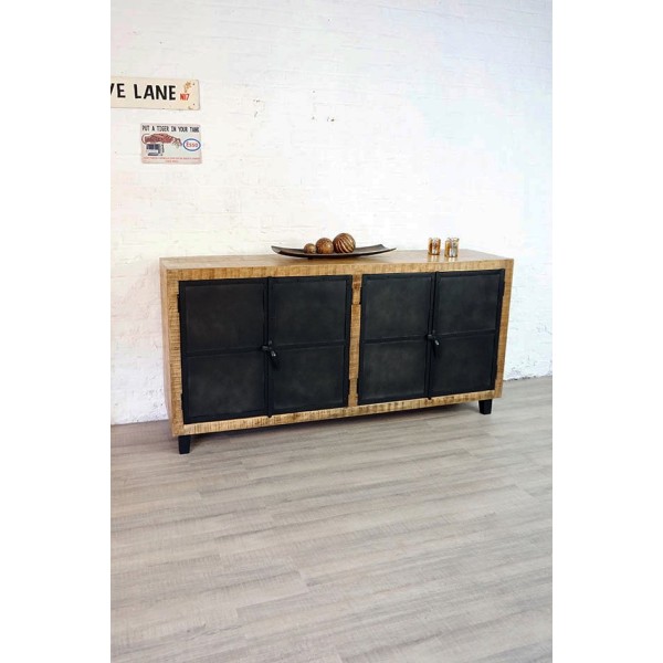 Grand buffet industriel bois et métal Broolyn