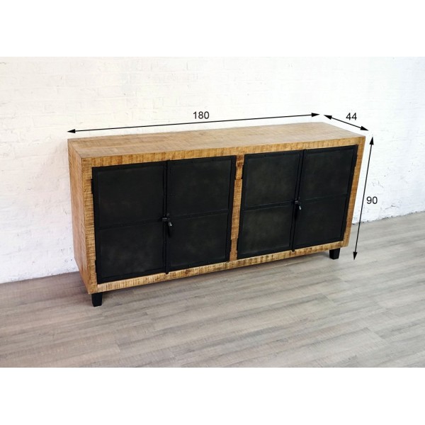 Grand buffet industriel bois et métal Broolyn