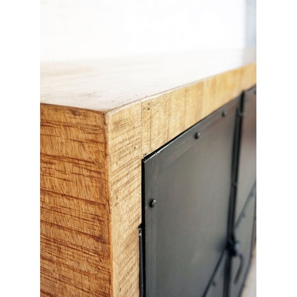 Grand buffet industriel bois et métal Broolyn