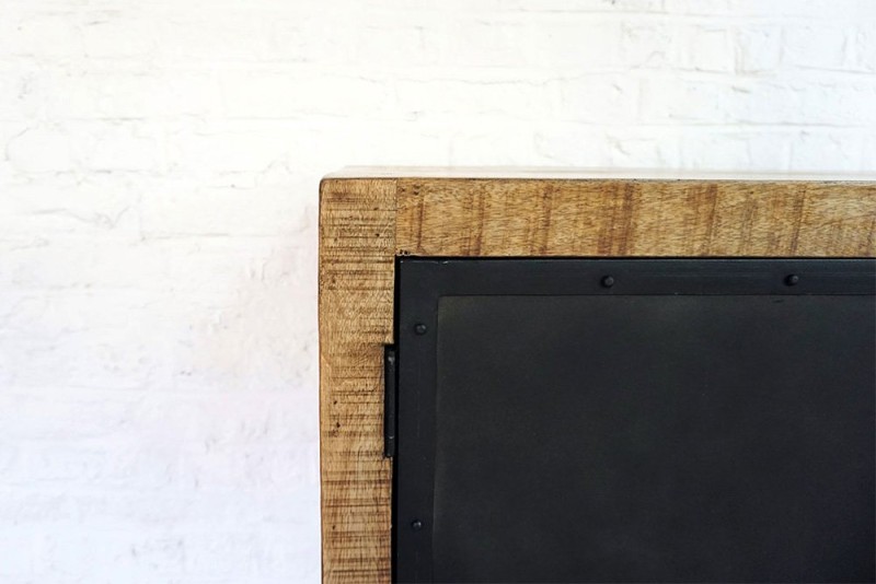 Groot industrieel hout en metalen buffet Brooklyn
