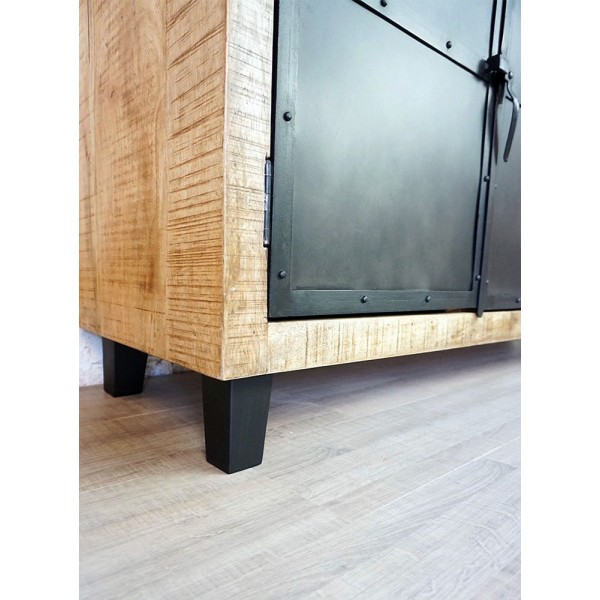 Grand buffet industriel bois et métal Broolyn