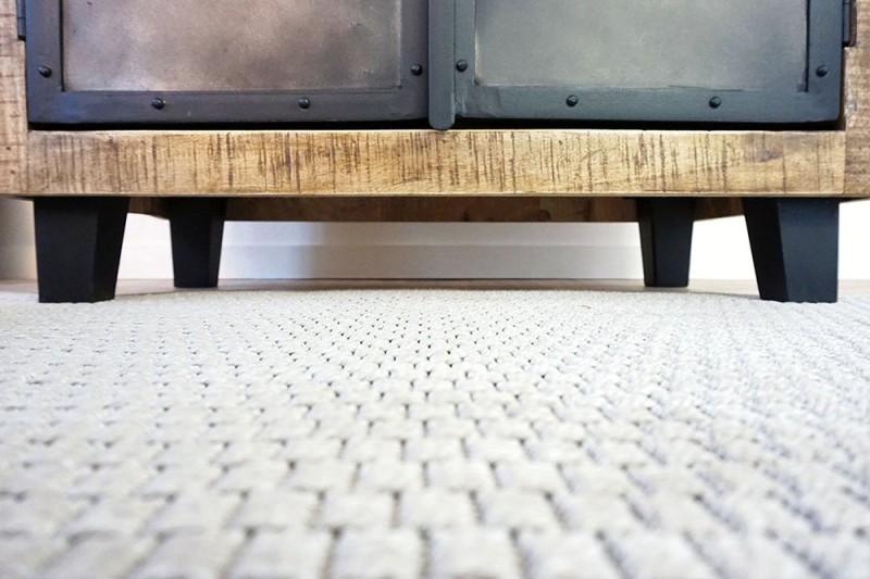 Klein houten en metalen dressoir - Brooklyn