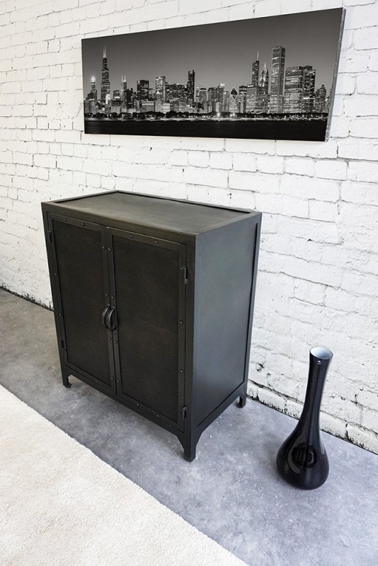 Industrieel metalen dressoir Chicago