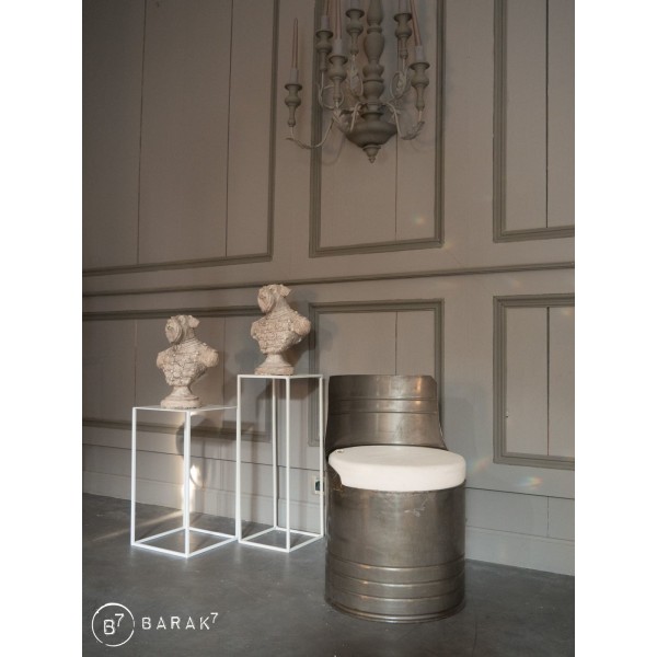 Industriële olievat fauteuil metaal