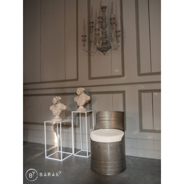 Industriële olievat fauteuil metaal
