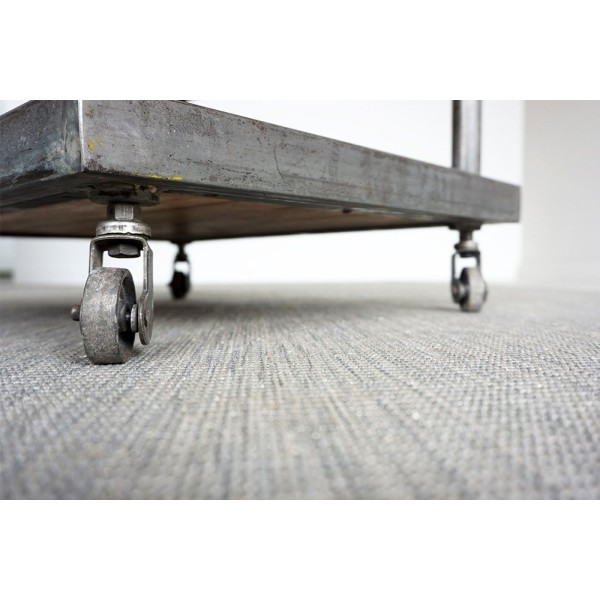 Industriële serveertafel met 3 draagvlakken