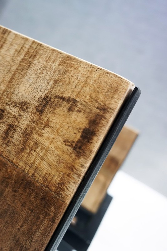 Houten en metalen rek 70 x 60 - Selfsh