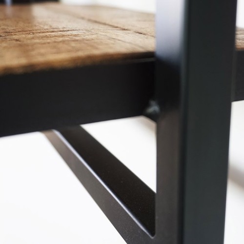 Hout en metalen rek 70 x 30 - Selfsh
