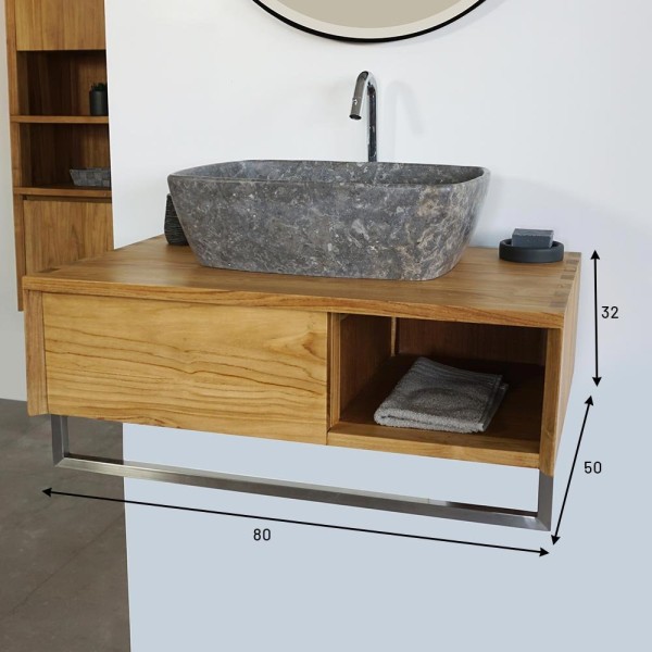 Badkamermeubel 80 cm - Hako