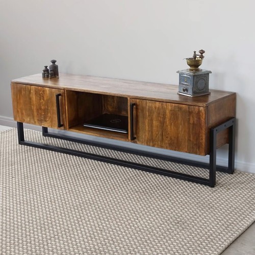 Industrieel TV meubel 160 cm - Denver