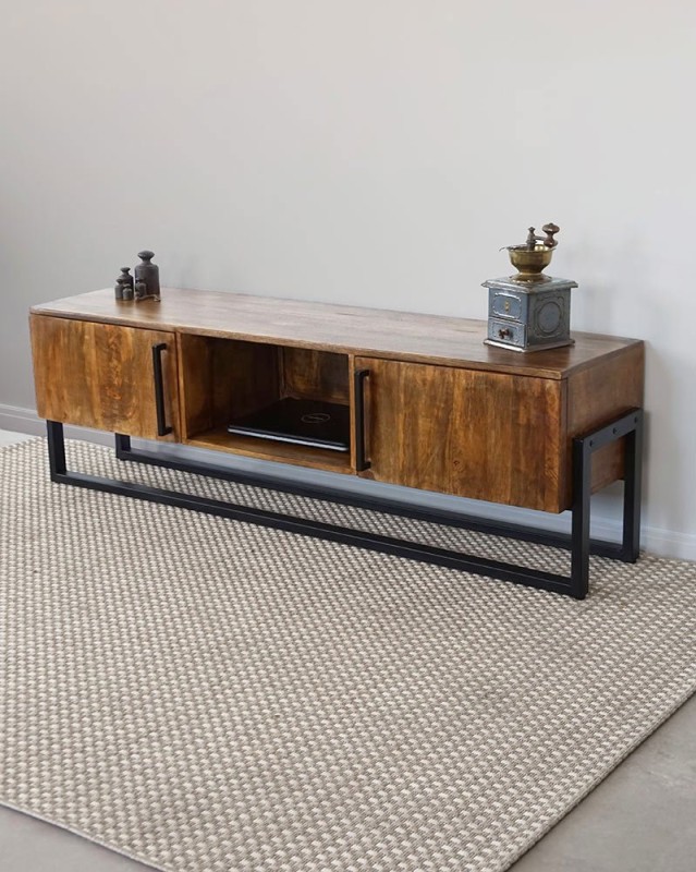 Industrieel TV meubel 160 cm - Denver
