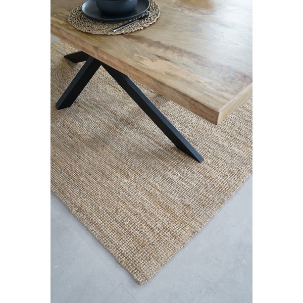 Massief houten en metalen tafel - Mikado