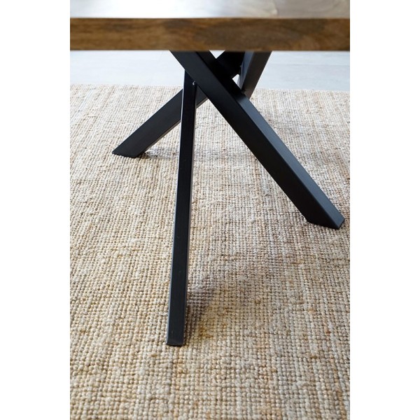 Massief houten en metalen tafel - Mikado