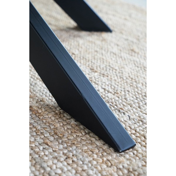 Massief houten en metalen tafel - Mikado