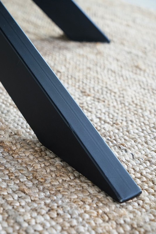 Massief houten en metalen tafel - Mikado
