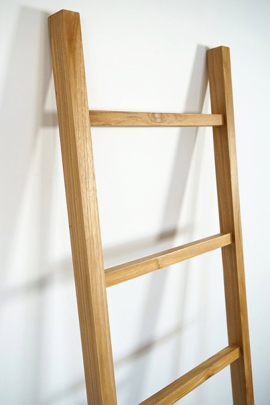 Handdoekenrek in teakhout 180 cm