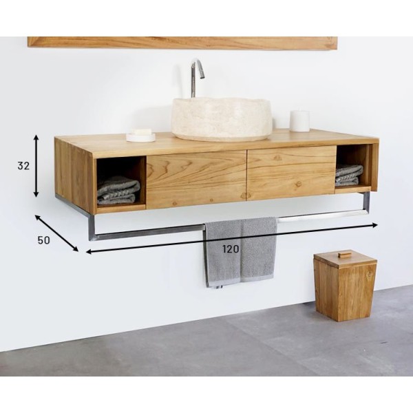 Badkamermeubel 120 cm - Hako
