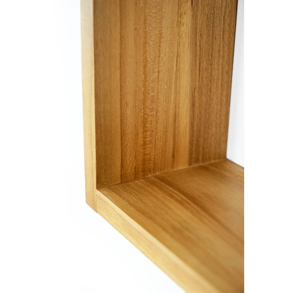 Teakhouten wandplank 30 x 35 cm