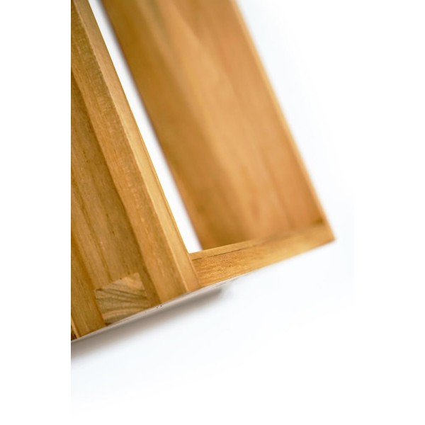 Teakhouten wandplank 30 x 35 cm