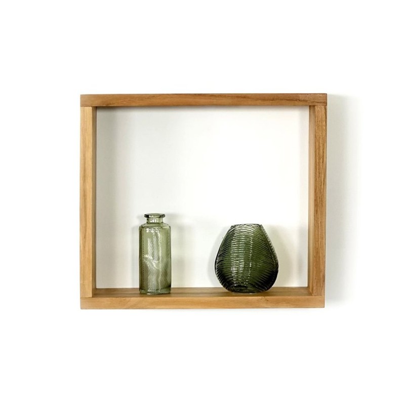 Teakhouten wandplank 40 x 35 cm