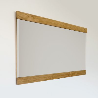 Miroir rectangulaire 140 cm double cadre en bois