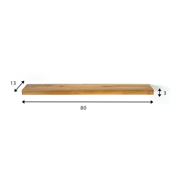Teakhouten plank van 80 cm
