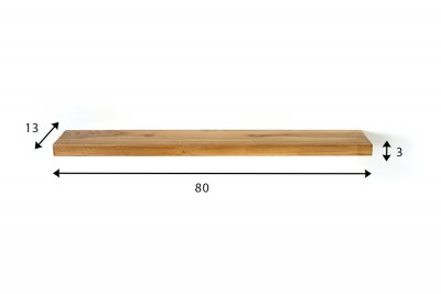 Teakhouten plank van 80 cm