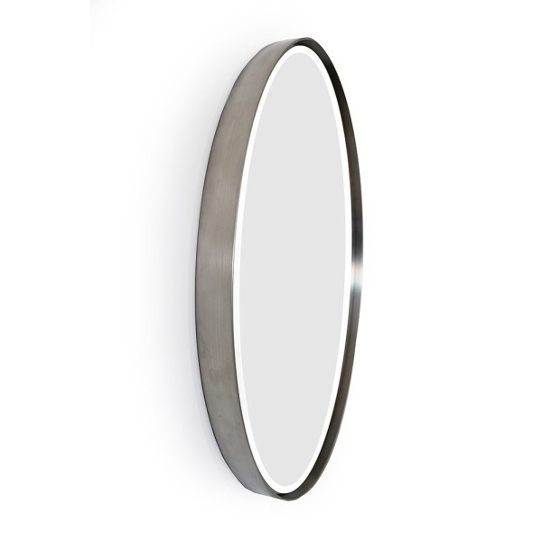 Ronde spiegel 70 cm met metalen frame