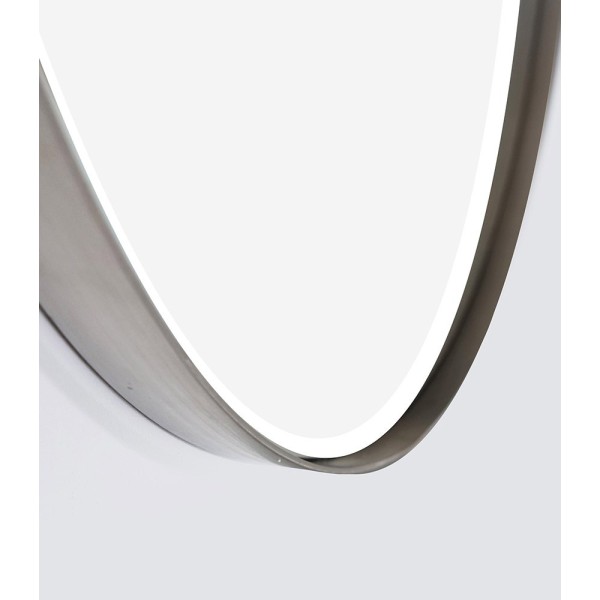Ronde spiegel 70 cm met metalen frame