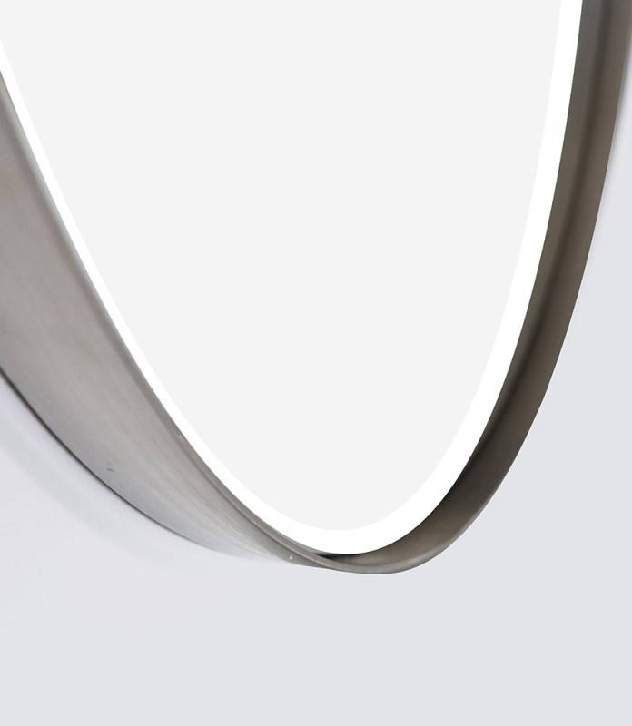 Ronde spiegel 70 cm met metalen frame