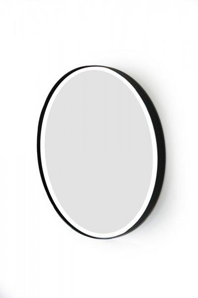 Ronde spiegel van 70 cm met ijzeren frame