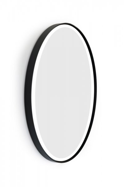 Ronde spiegel van 70 cm met ijzeren frame