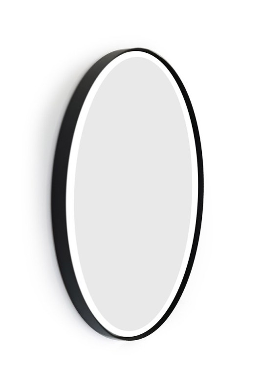 Ronde spiegel van 70 cm met ijzeren frame
