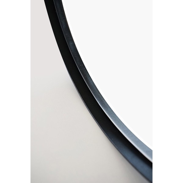 Ronde spiegel van 70 cm met ijzeren frame