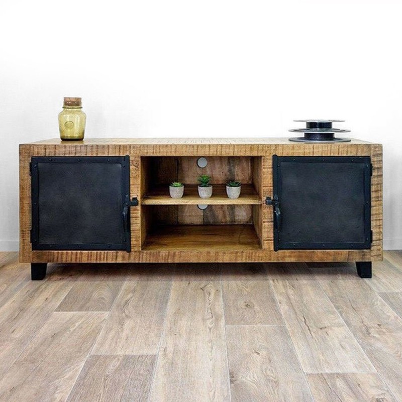 TV meubel hout en metaal BROOKLYN 150 cm