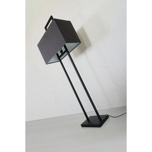 Vloerlamp van metaal en stof - Louvain