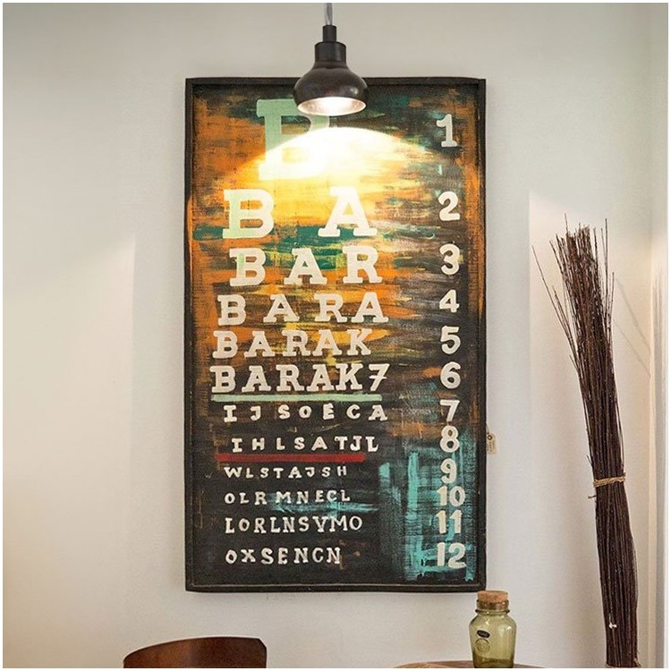 Hangbord van industriële stijl