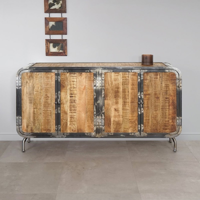 4 deurs industrieel dressoir Manchester