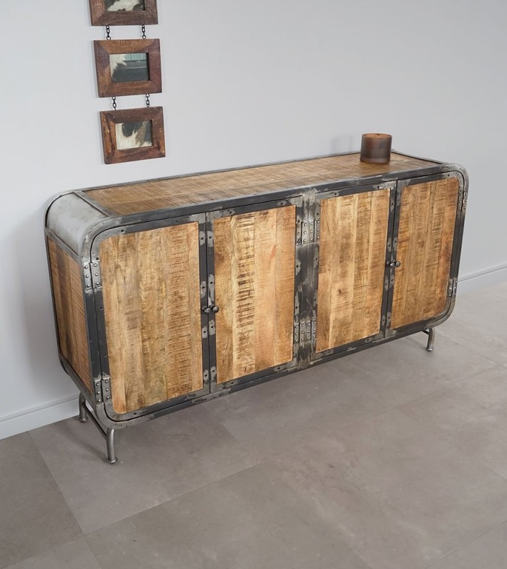 4 deurs industrieel dressoir Manchester