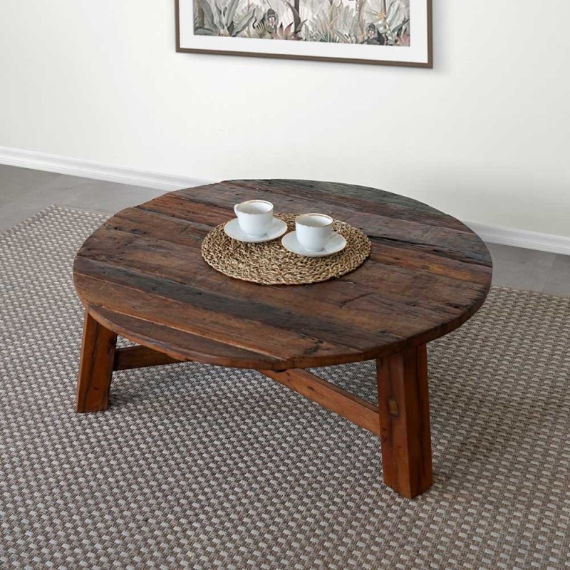 Salontafel met teruggewonnen hout - Reborn