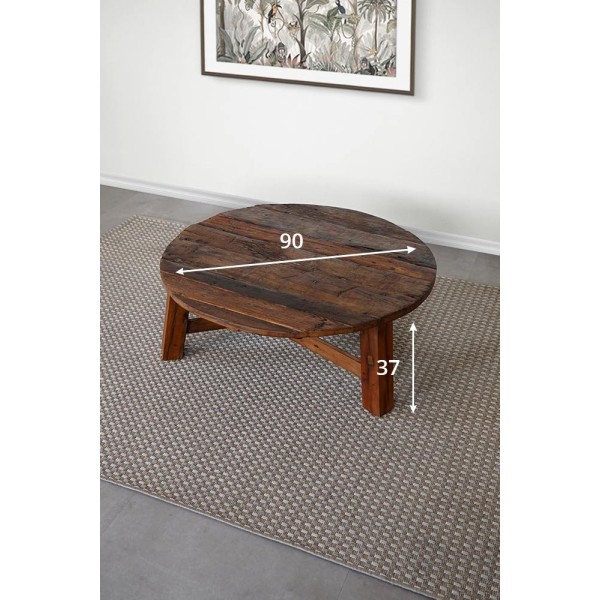 Salontafel met teruggewonnen hout - Reborn