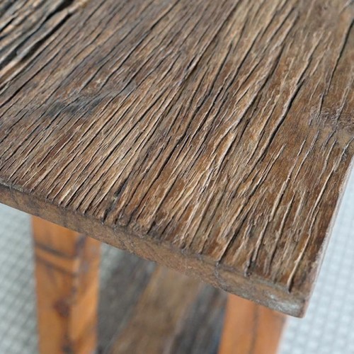 Antiek teruggewonnen houten console - Reborn