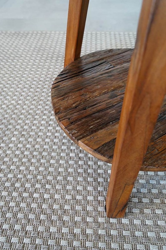Antiek teruggewonnen houten bijzettafeltje - Reborn
