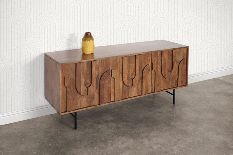 Massief mango dressoir 160 cm - Flow